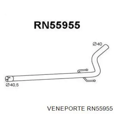 Silenciador del medio Renault Kangoo 2 (KW01)