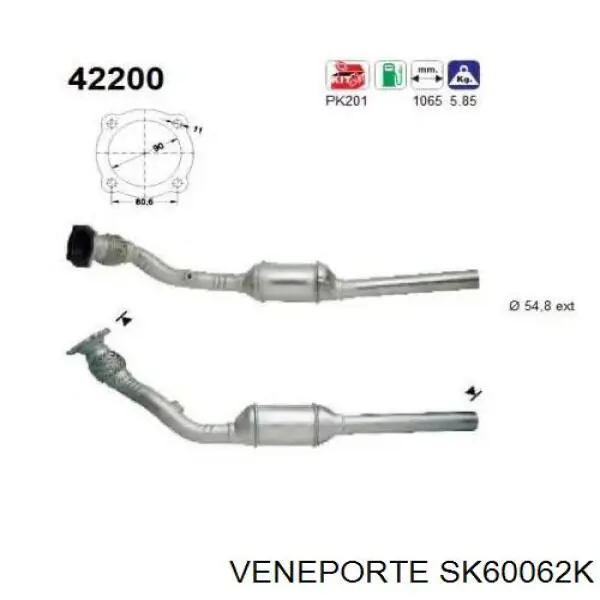 SK60062K Veneporte catalizador