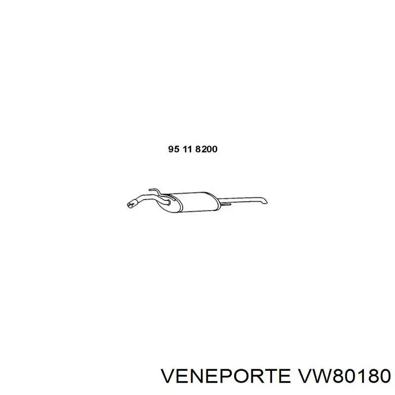 Comprar 3A0253609M VAG Silenciador trasero