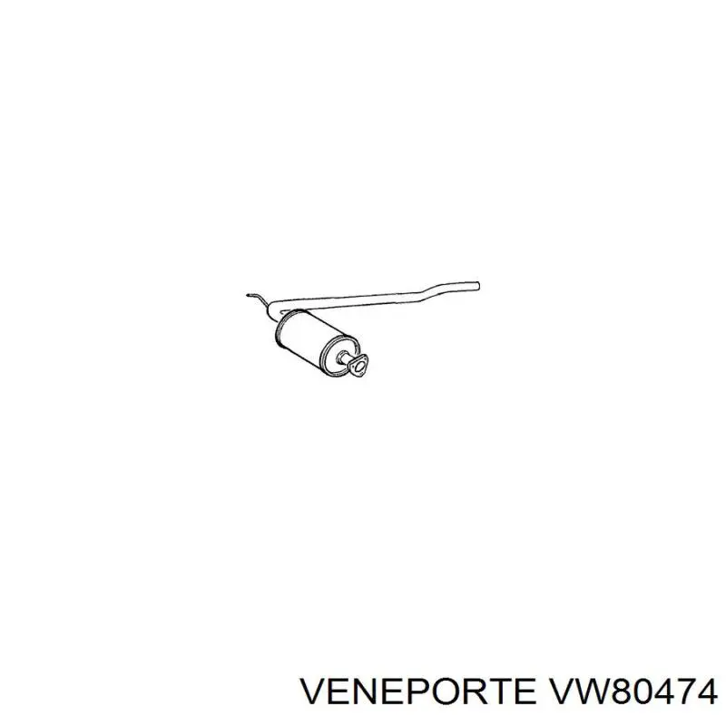 Comprar 074253609AM VAG Silenciador trasero