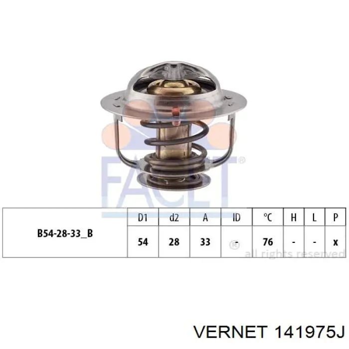 141975J Vernet termostato, refrigerante