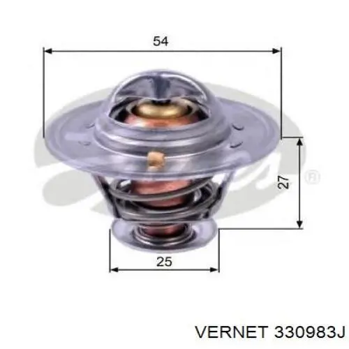 3309.83J Vernet termostato, refrigerante