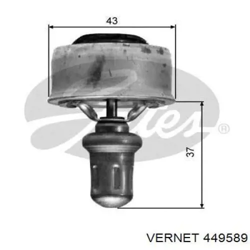 449589 Vernet termostato, refrigerante