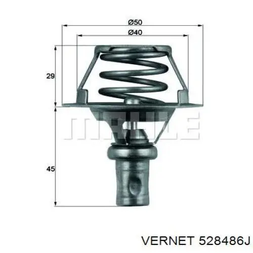 5284.86J Vernet termostato, refrigerante