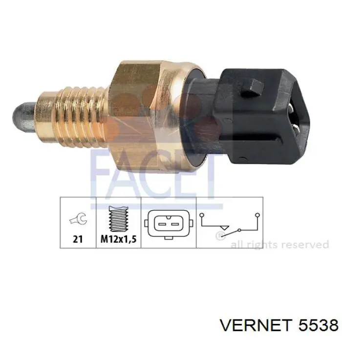 5538 Vernet sensor de marcha atrás