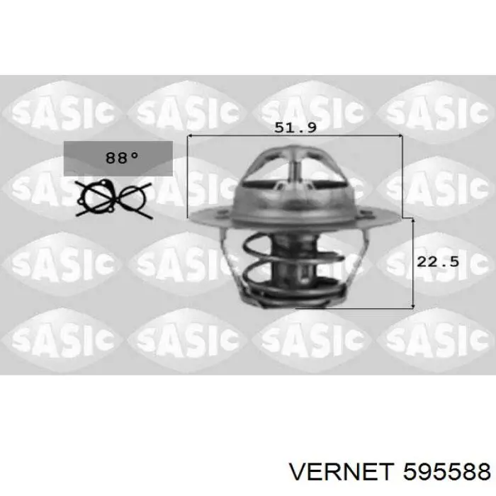 595588 Vernet termostato, refrigerante