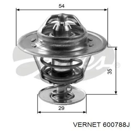 600788J Vernet termostato, refrigerante