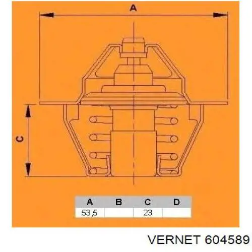 604589 Vernet termostato, refrigerante