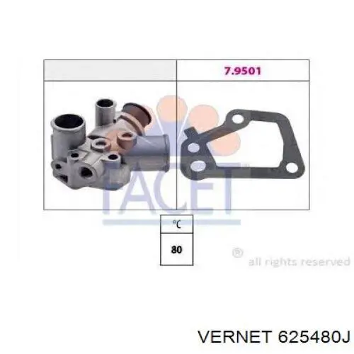 625480J Vernet caja del termostato