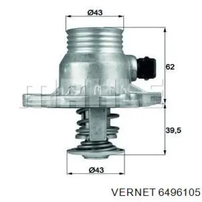 6496105 Vernet termostato, refrigerante