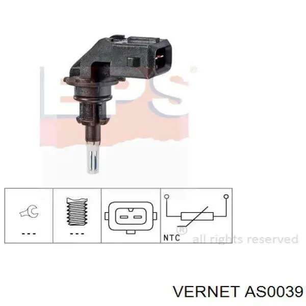 AS0039 Vernet sensor, temperatura del aire de admisión