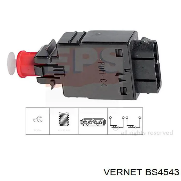 BS4543 Vernet interruptor luz de freno