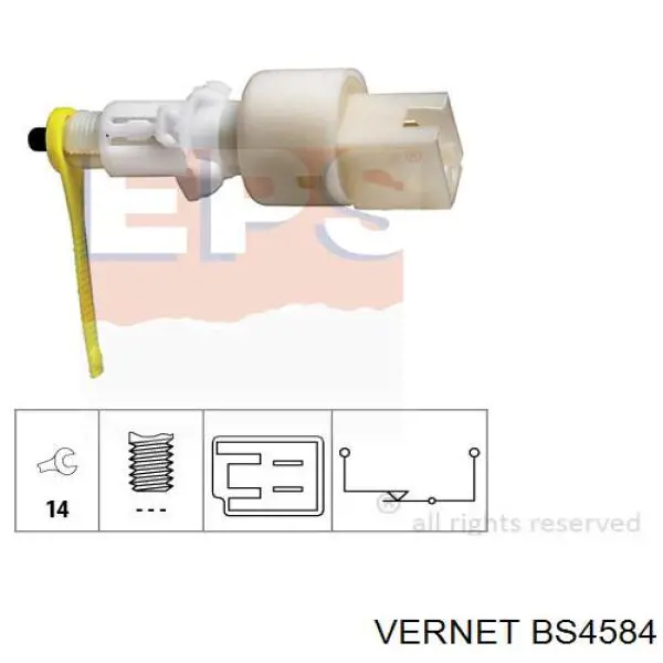 BS4584 Vernet interruptor luz de freno