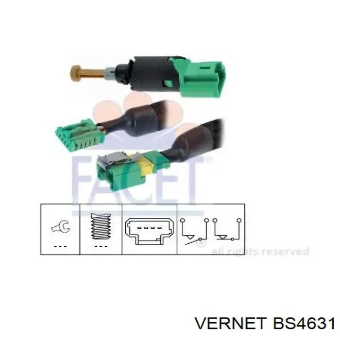 Interruptor de luz de freno Vernet BS4631 precio, desde 20,55 EUR
