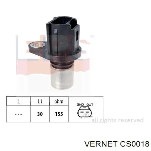 CS0018 Vernet sensor de posición del cigüeñal