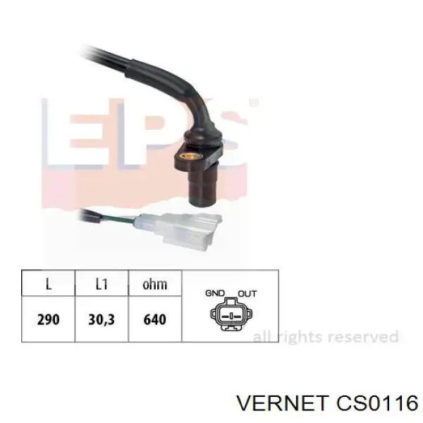 CS0116 Vernet sensor de velocidad