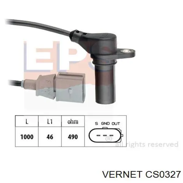 CS0327 Vernet sensor de posición del cigüeñal