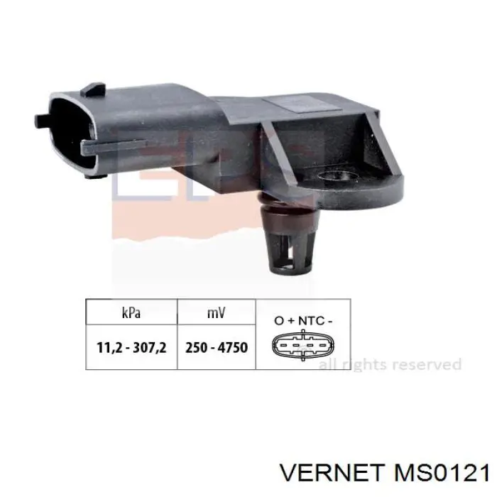 Sensor De Presion Del Colector De Admision Alfa Romeo 147 937