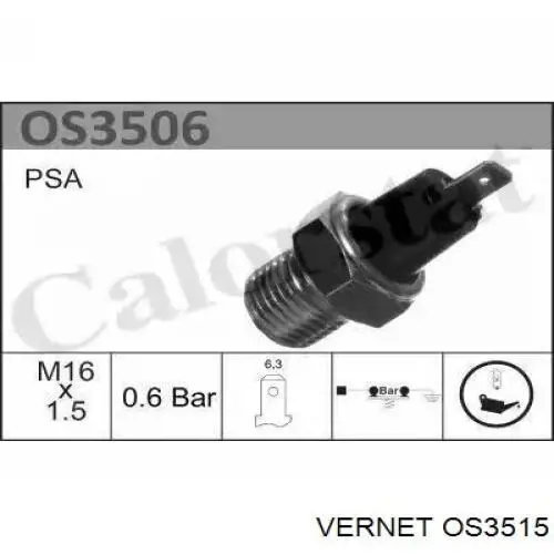Comprar OS3515 Vernet Sensor de presión de aceite