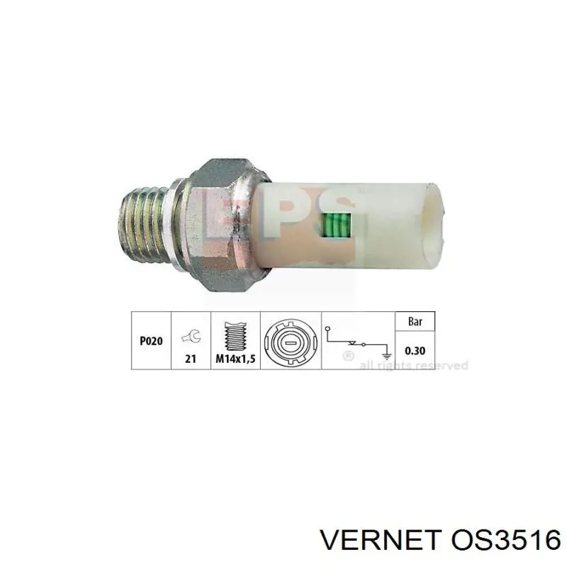 Indicador, presión del aceite Renault Scenic 1 JA0, JA1, FA0