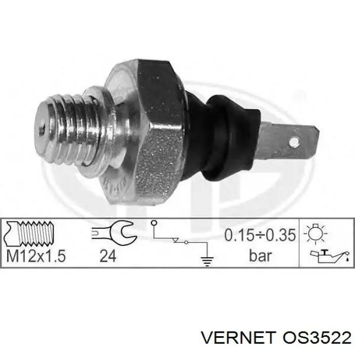 Indicador, presión del aceite Mercedes Sprinter 903