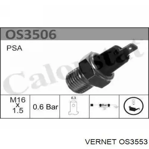 Comprar AF02876 Alfa E-Parts Sensor de presión de aceite