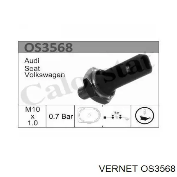 OS3568 Vernet sensor de presión de aceite