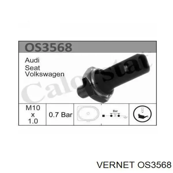 Indicador, presión del aceite Audi A4 8EC