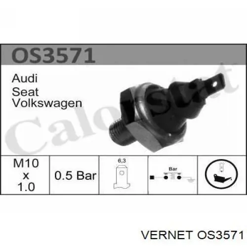 OS3571 Vernet sensor de presión de aceite