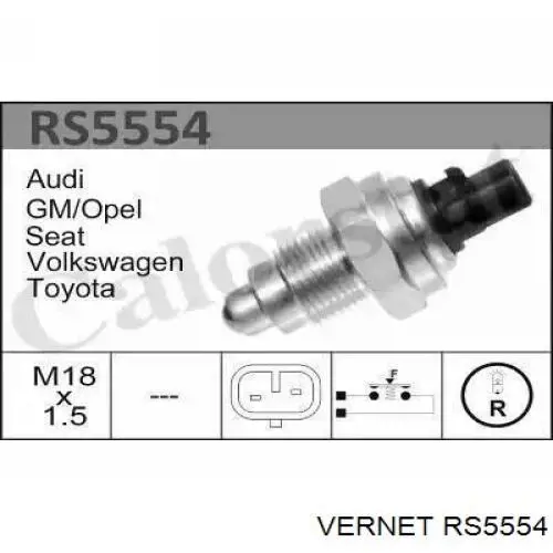 Interruptor piloto de marcha atrás Vernet RS5554 precio, desde 19,53 EUR