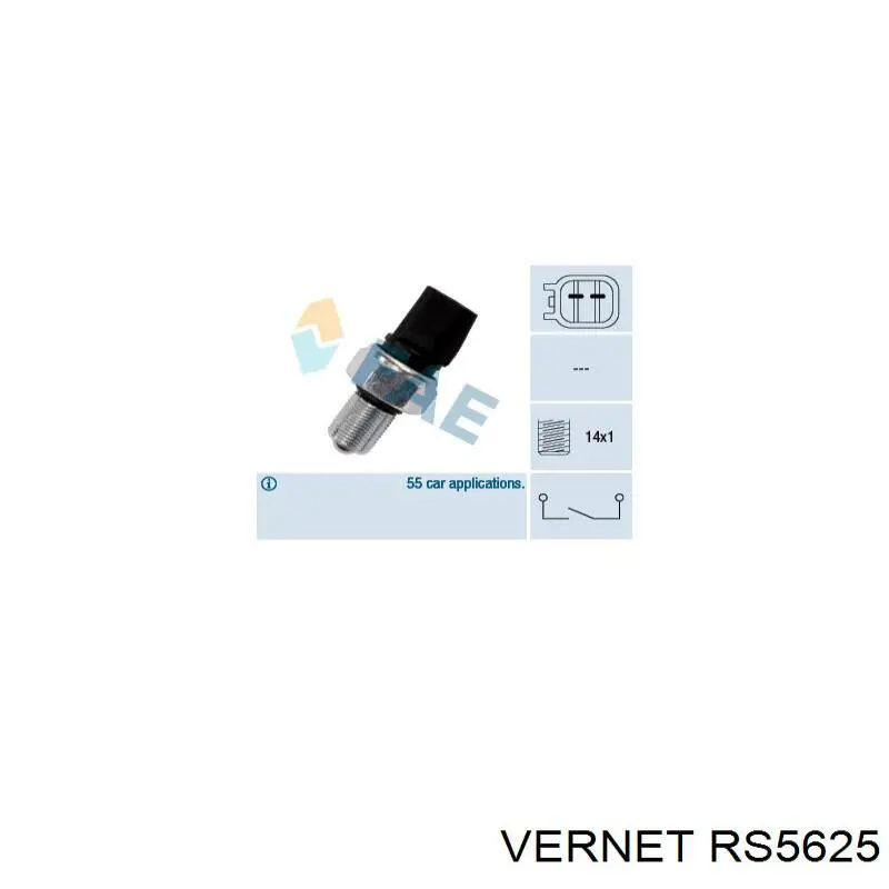 Interruptor piloto de marcha atrás Vernet RS5625 precio, desde 13,36 EUR