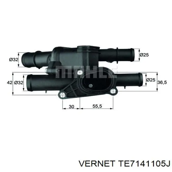 Caja del termostato Skoda Octavia 1Z3