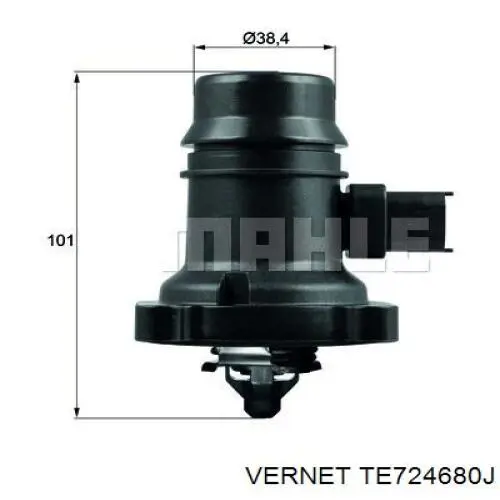 TE724680J Vernet Termostato de agua