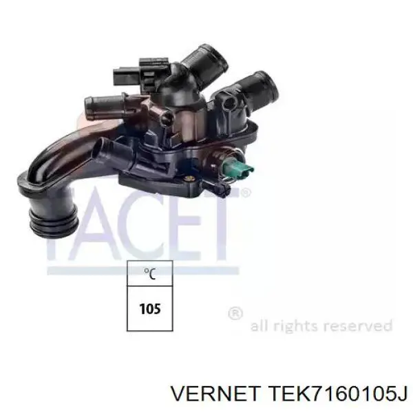 TEK7160.105J Vernet caja del termostato