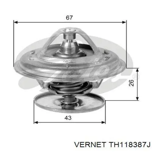 7700703136 Renault (RVI) Termostato de agua