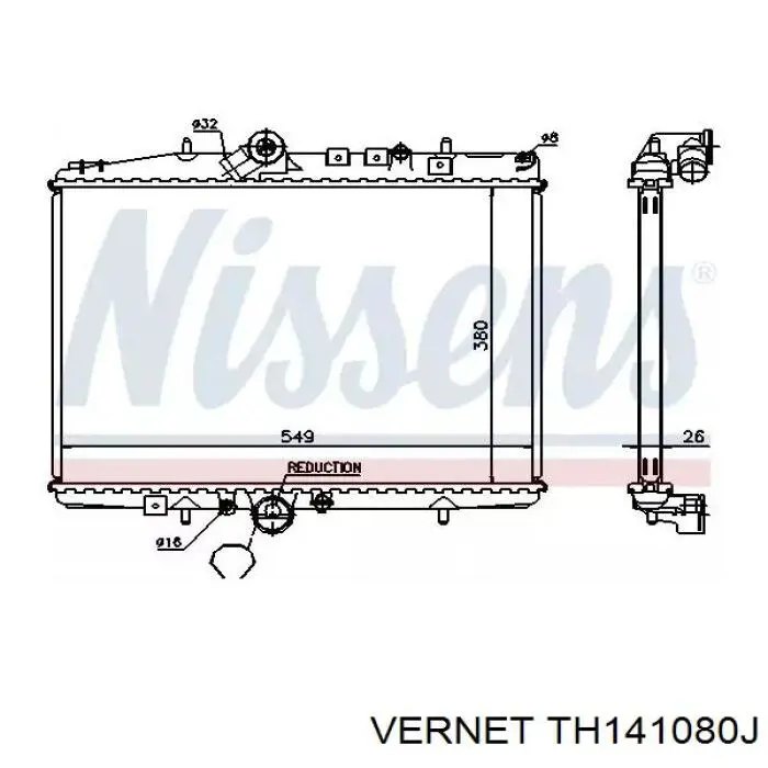 Termostato Vernet TH141080J precio, desde 12,39 EUR