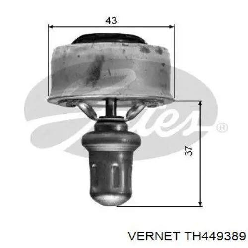 TH4493.89 Vernet termostato, refrigerante