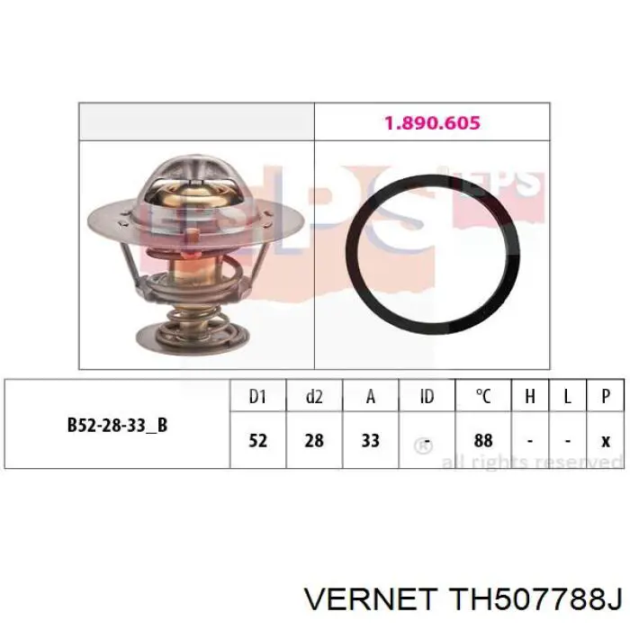 TH5077.88J Vernet termostato