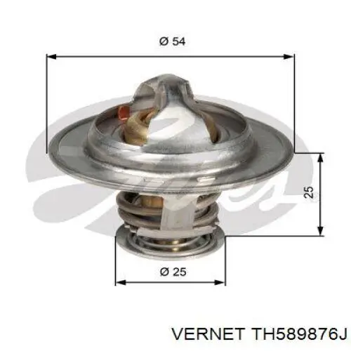 TH589876J Vernet termostato, refrigerante