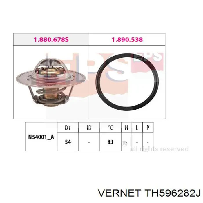 Comprar TH596282J Vernet Termostato