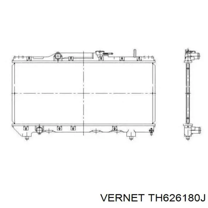 TH6261.80J Vernet termostato, refrigerante