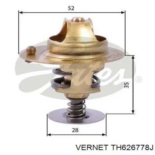 TH6267.78J Vernet termostato