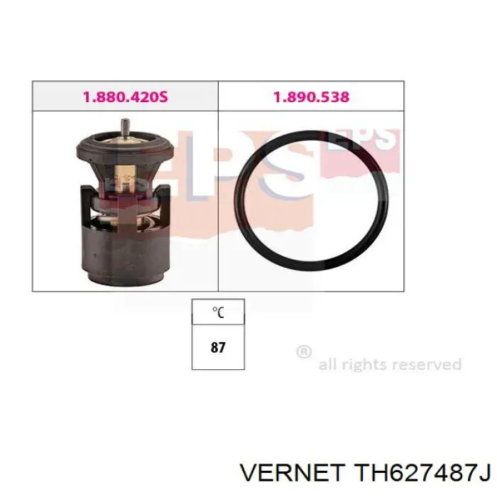 Termostato Vernet TH627487J precio, desde 9,15 EUR
