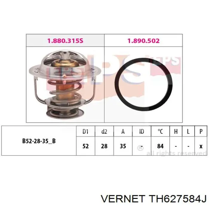 TH627584J Vernet termostato