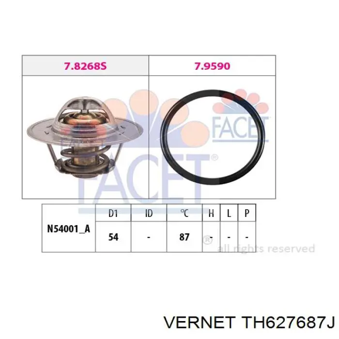 TH6276.87J Vernet termostato