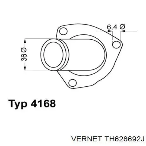 TH6286.92J Vernet termostato, refrigerante