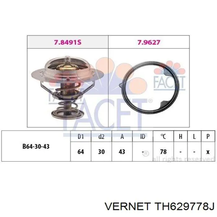 TH6297.78J Vernet termostato