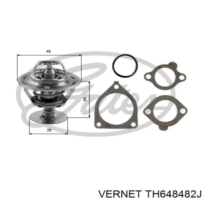 TH6484.82J Vernet termostato