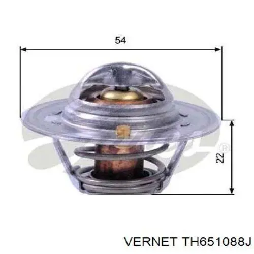 TH651088J Vernet termostato, refrigerante