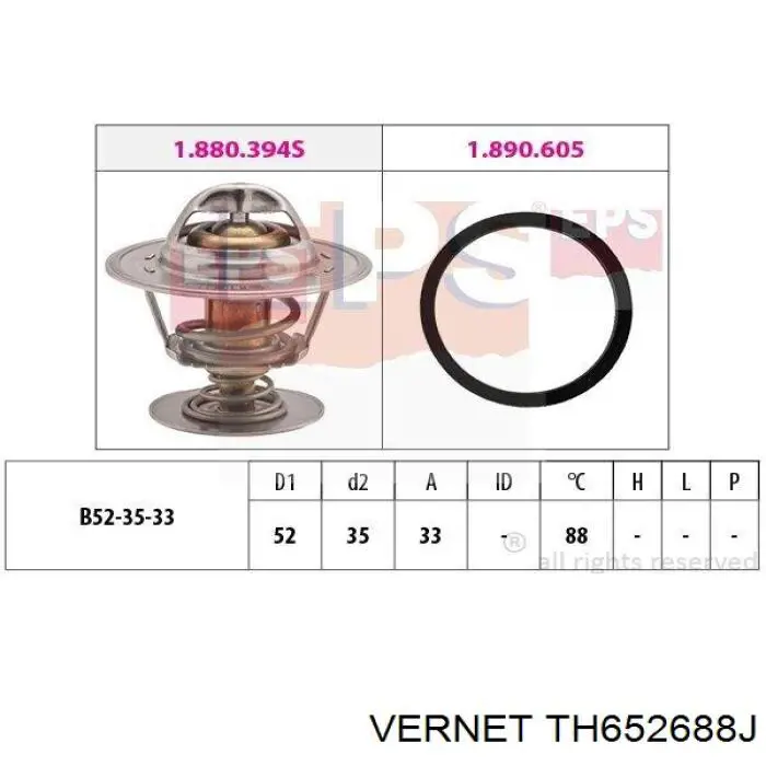 Comprar TH652688J Vernet Termostato